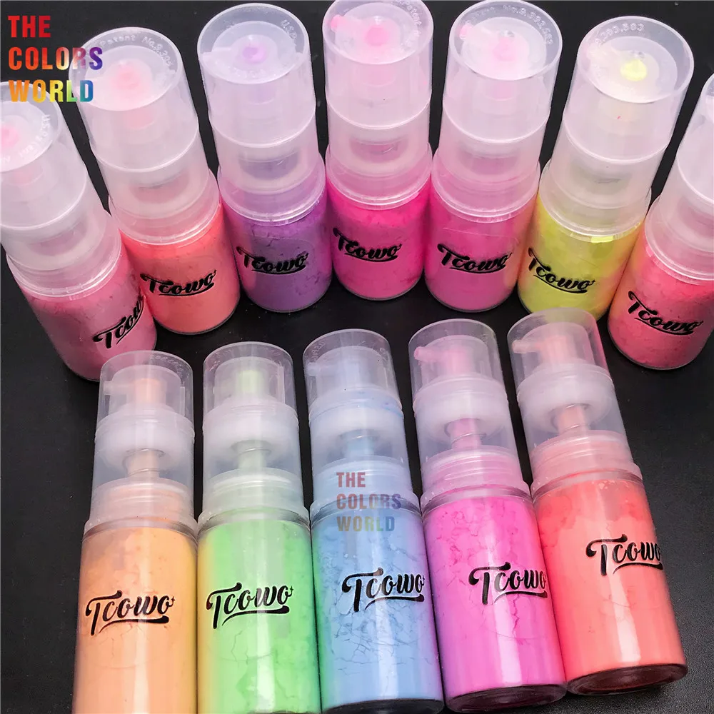 TCT-895 Pastel Neon Powder Gradient Ombre Spray Bottle Hair Body Glitter Spray for Prom Parties And Events glitter spray