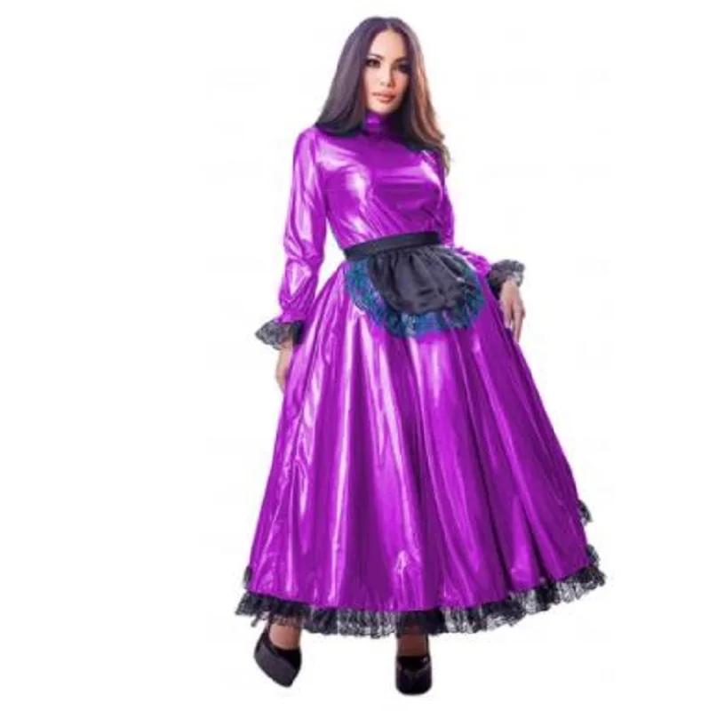 

Women's French maid cartoon dress French court Lolita role play dress elegant casual long sleeve lace fairy party dress Korean