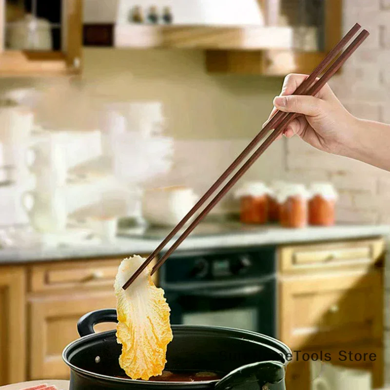 Extended Wooden Chopsticks, Noodle Chopsticks, Rice Noodle Hot Pot Long Chopsticks 32cm 42cm Long, Wooden Chopsticks