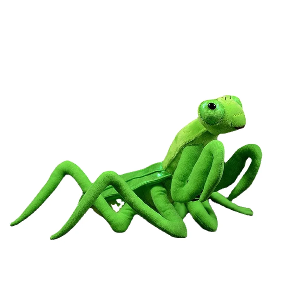 Cute Lifelike The Chinese Mantid Plush Doll Animal Insect Mantis  Model Gifts