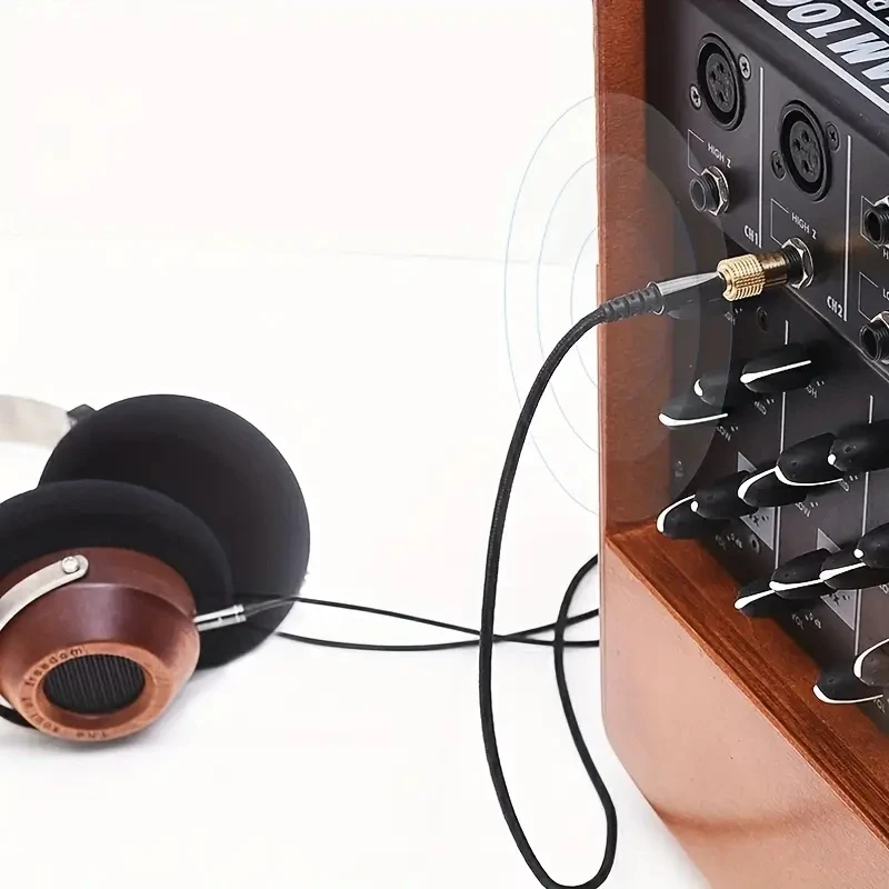Audio Adapter Set 2-Pack 6.5mm to 3.5mm and 3.5mm to 6.5mm 1/4-inch 1/8-inch for Headphone