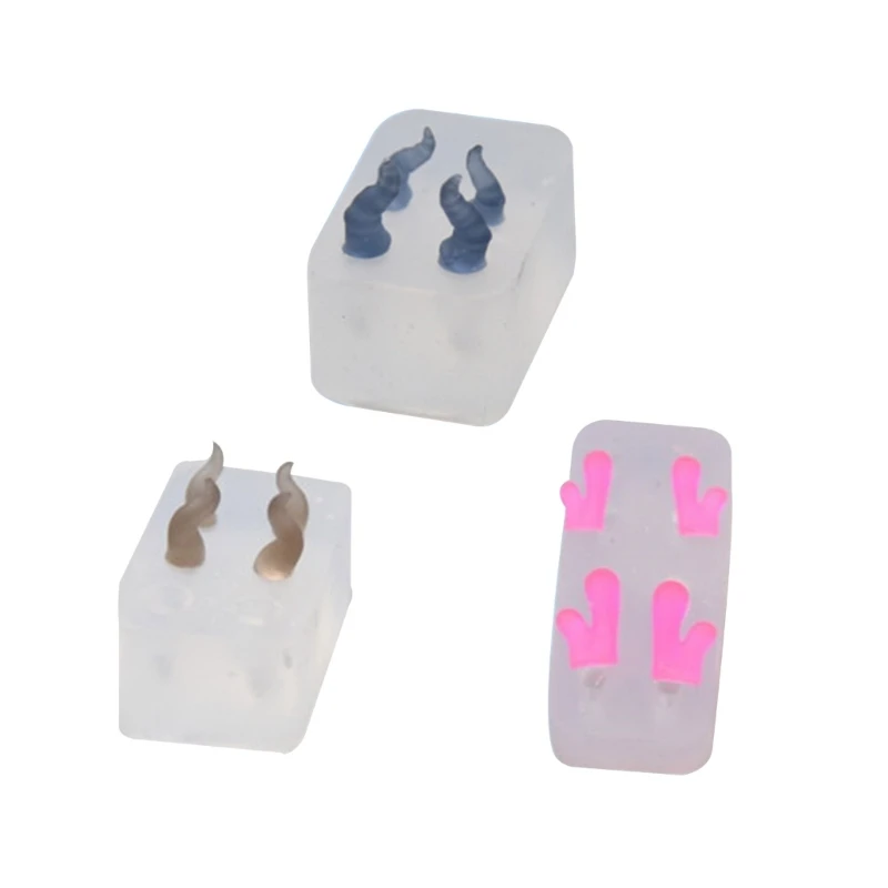 Portable Silicone Mold Durable Epoxy Resin Molds for Crafting Mini Animal Horns 264E