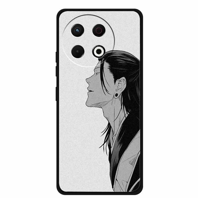 Black Silicone Soft Phone Case - Protective Back Cover