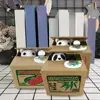 Cute Piggy Bank Gift Automatic Coin Stealing Piggy Bank for Kids with English Speaking Cat Money Saving Box for Children for Us 3