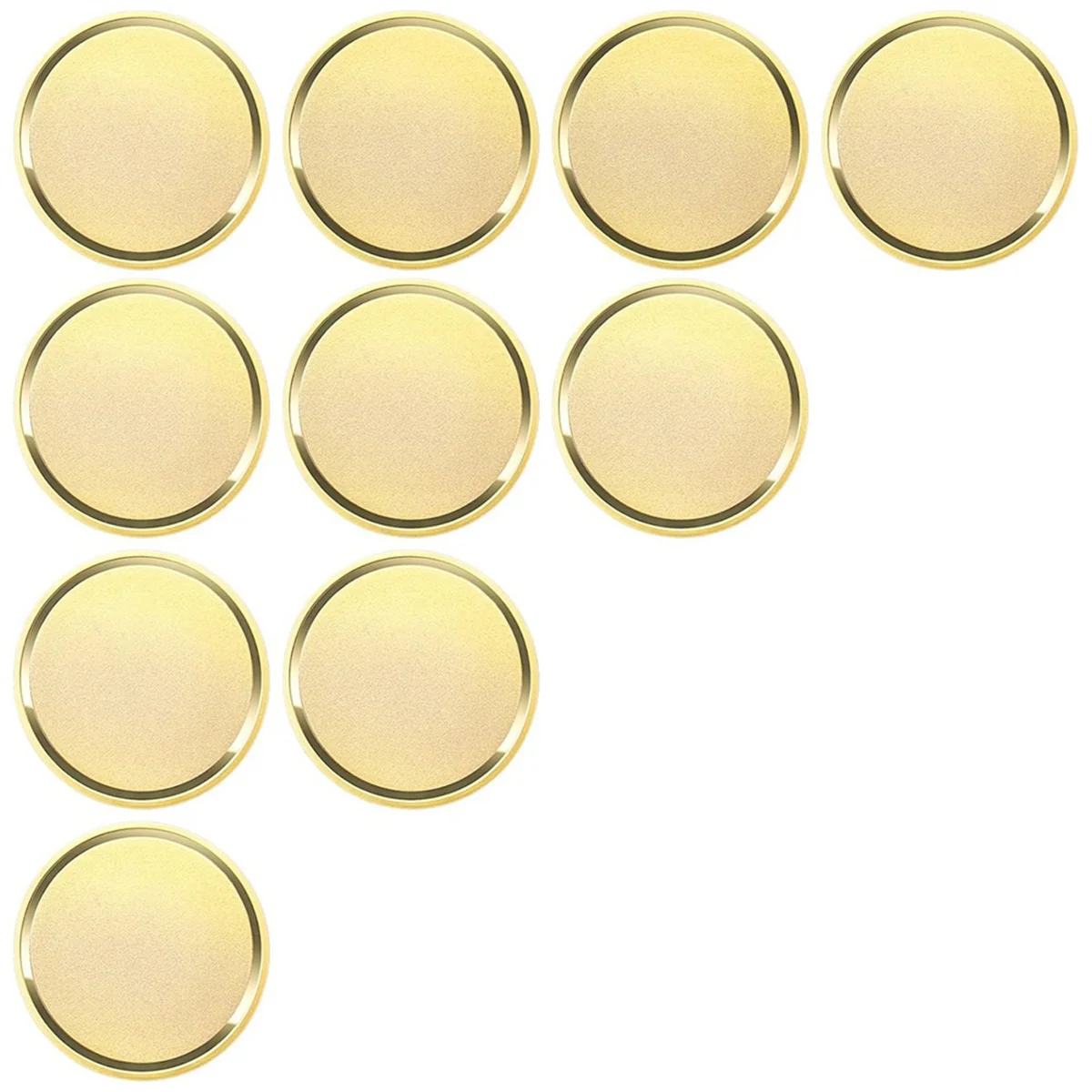 

10Pcs Brass Laser Engraving Blanks Blank Challenge Frosted Coin with Acrylic Protection Box - 40mm for DIY Crafts