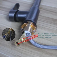 Kitchen Faucet Single Hole Pull Out Spout Kitchen Sink Mixer Tap Stream Sprayer Head Chrome/Black Mixer Tap 5