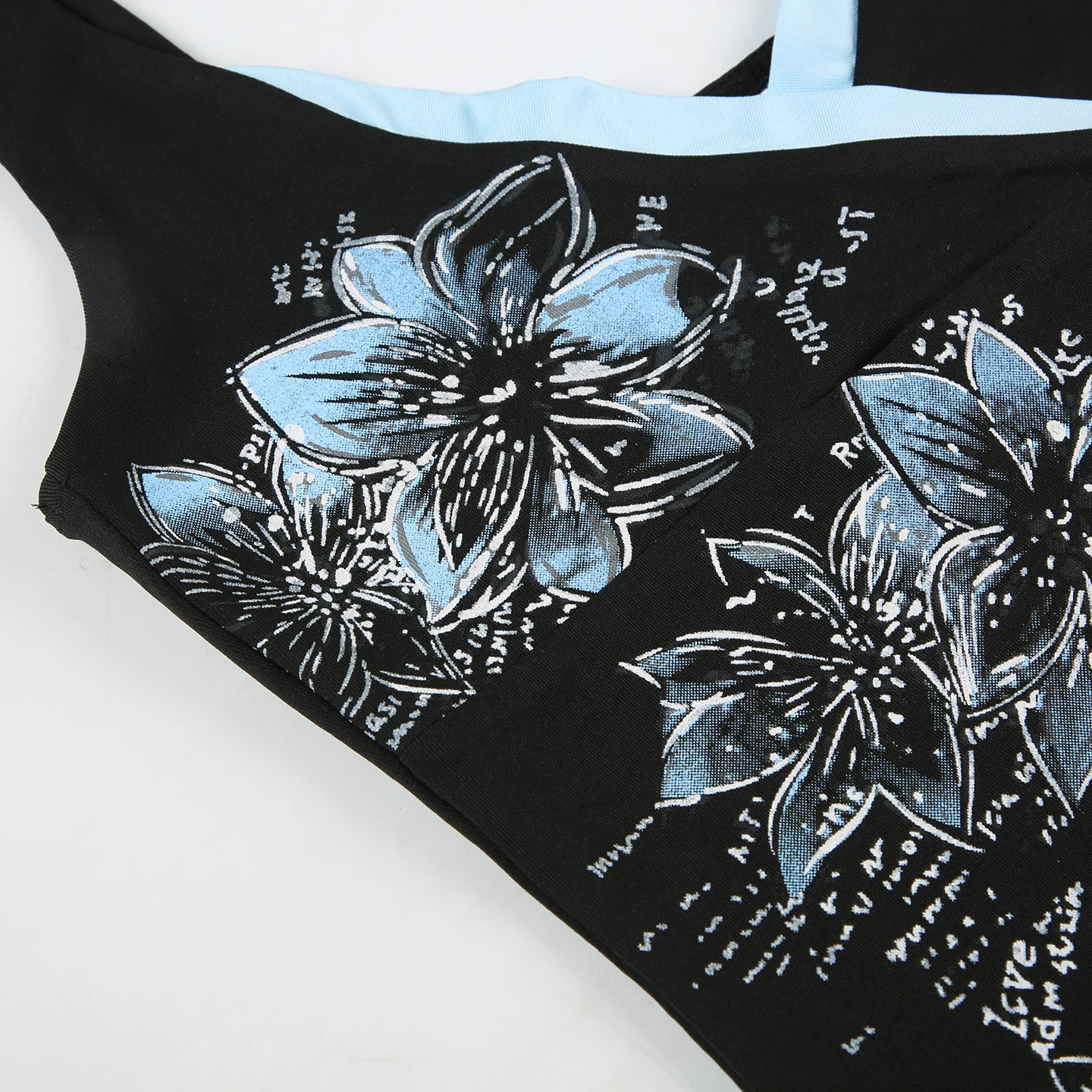 SUCHCUTE Y2k Print Tank Top Chic Frauen Kontrast Farbe V-ausschnitt Leibchen Harajuku Streetwear Schlanke Ärmellose Weste Sommer Grunge Top – Detail 8