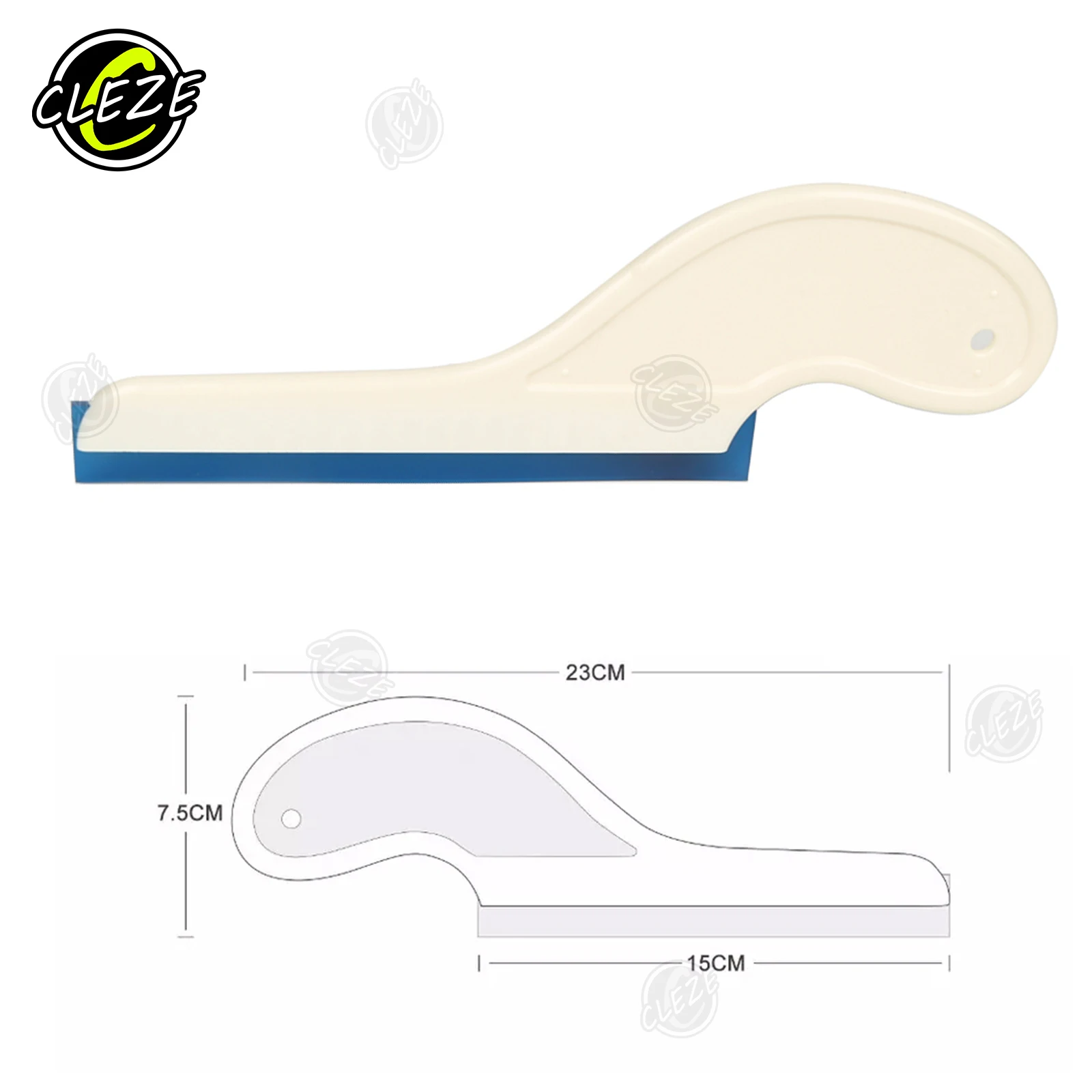 CLEZE 2개입 자동차 창문 틴트 도구 자동차 랩핑 도구 고무 스퀴지 스크레이퍼 물기 제거기 자동차 관리 장비