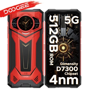 DOOGEE S200 Plus 5G AI Rugged Phone dimension 7300 telefoni da gioco 1.32 Display posteriore 12 + 512GB 6.72 10100mAh batteria Smartphone