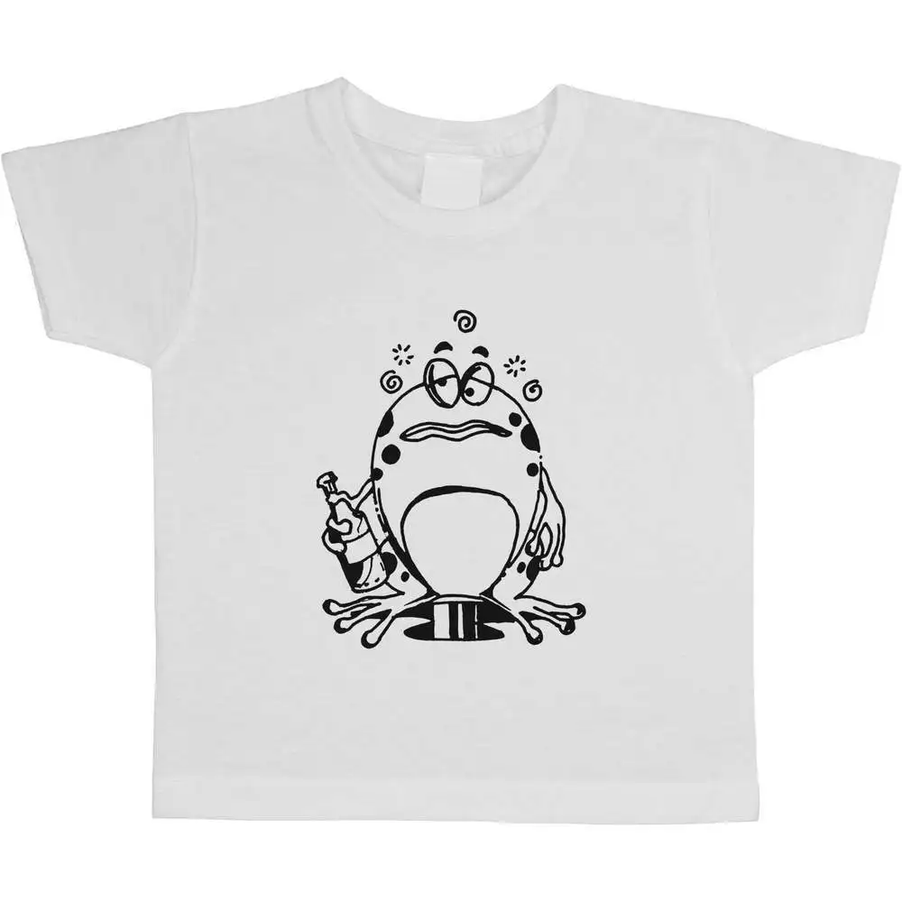 

Детские/Детские футболки с интоксикацией Frog для мальчиков и девочек, летние высококачественные футболки из 100% хлопка с короткими рукавами