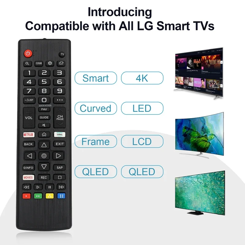 Tv Remote Control Akb 75675304     For Lg Smart Tvs Compatible with Tv Models 32Lm5620Bpua 32Lm570Bpua 32Lm620Bpua 32Lm630B