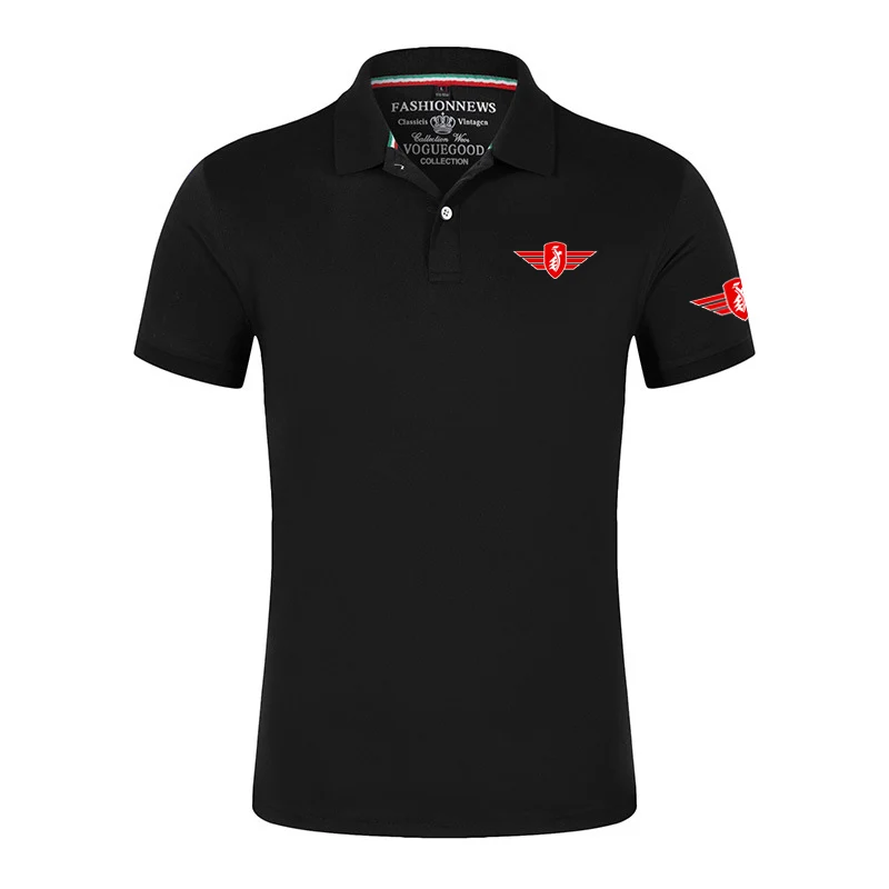 Mens Classic Summer Polo Shirt Casual Short Sleeve Streetwear