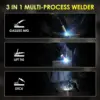 135A MIG Welder 110V Flux Core MIG Welde/Lift TIG/Stick 3 in 1 Gasless MIG Welding Machine 110v Portable Welder 3