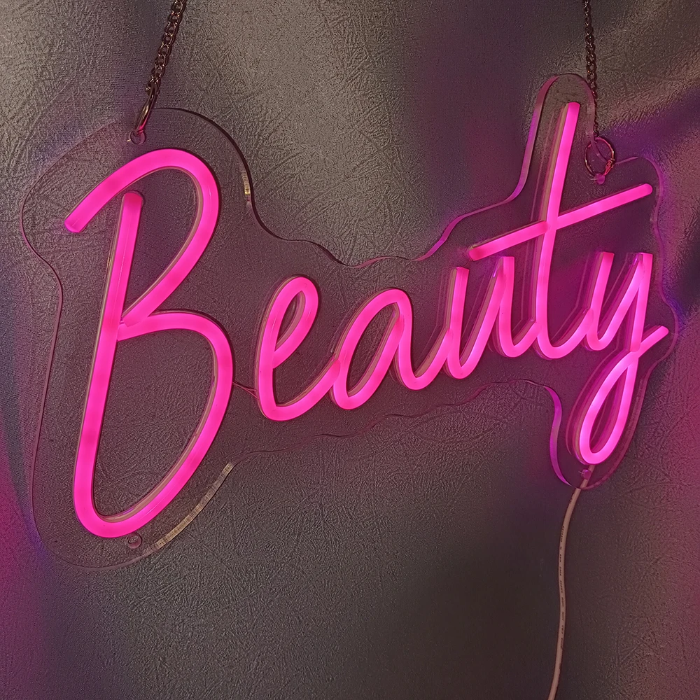 

Beauty Salon Led Neon Sign Lights Nails Lashes Brows Hair Room Decoration Wall Art Hanging Nigh Lights Led Sign Custom Neon lamp