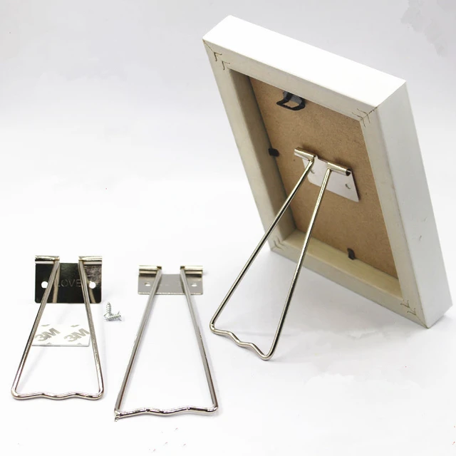 Back Stand Picture Frame, Easel Photo Pedestal Holder