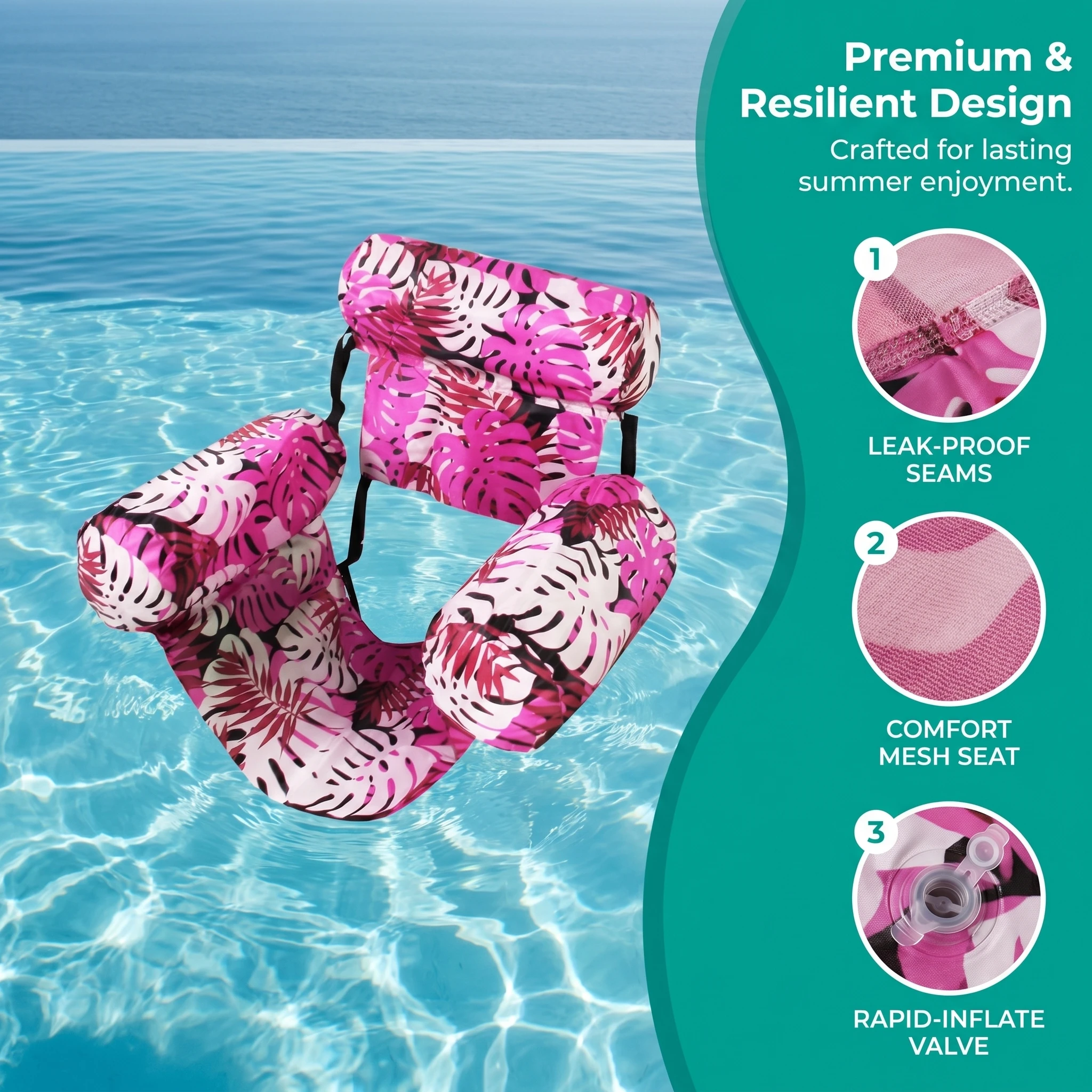 Inflatable Pool Lounger Chair 6