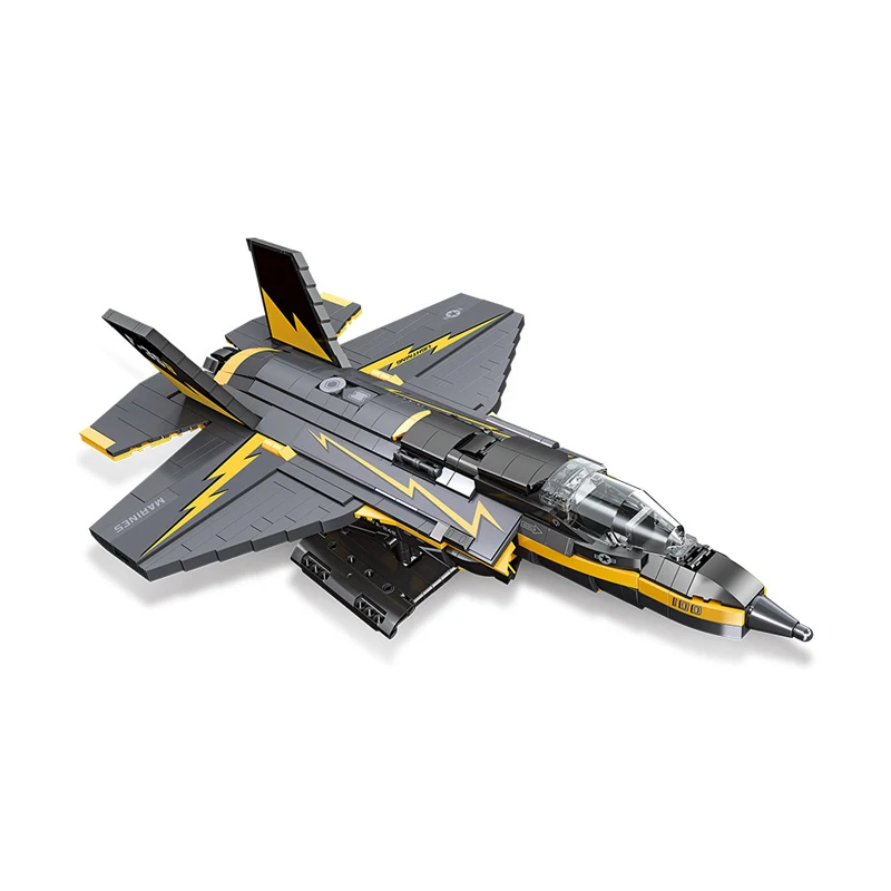 

WWII Military Weapon Aircraft F-35 Fighter Model Building Blocks Plane 58092 Puzzle Education Collection Experts Toys of Gifts