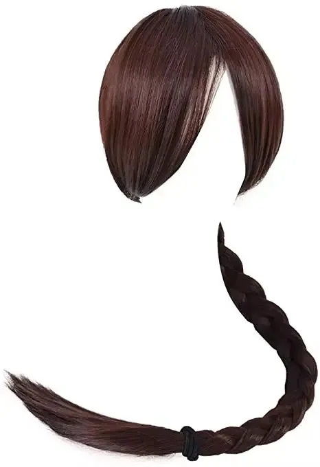 شعر مستعار فضي قصير مقاوم للحرارة