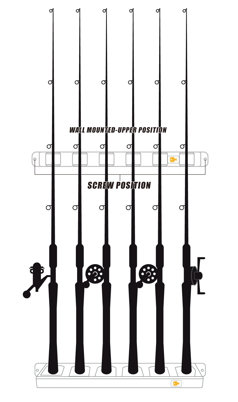 Fishing Rod Holders And Storage Racks Wall Mount