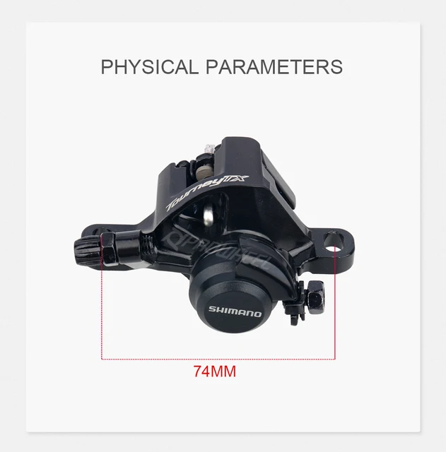 Shimano BR-TX805 Pinza Freno Meccanica - Per Bici - Post Mount - Con Pastiglie Minerali - Nero