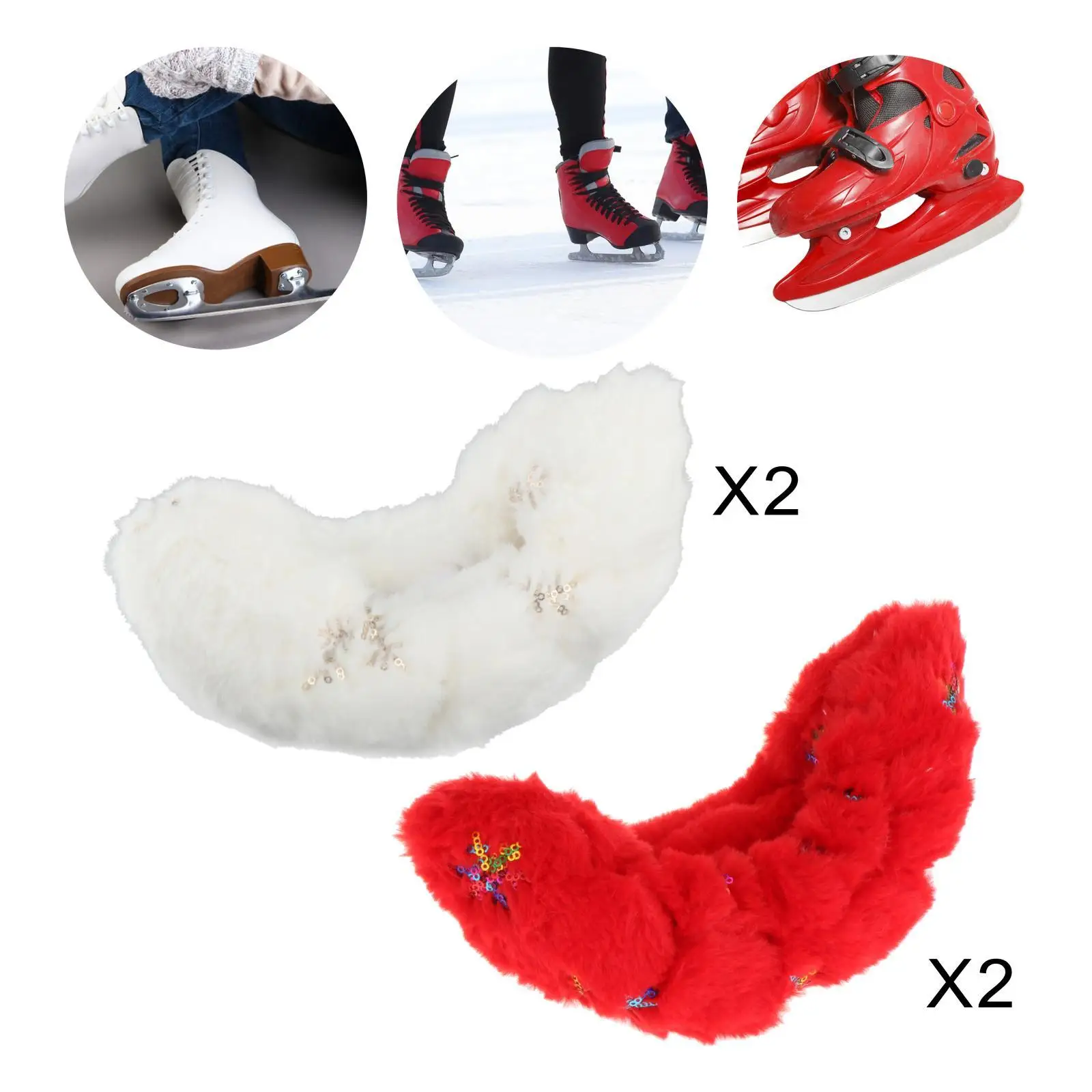 Ice Skate Blade Covers Soft Durable Portable Skating Cover for Sports Figure