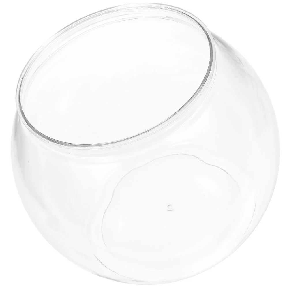 

Tank Bowl Vase Plastic Betta Round Terrarium Planter Bubble Hydroponic Aquarium Globe Bowls Clear Goldfish Pot Desk Tabletop