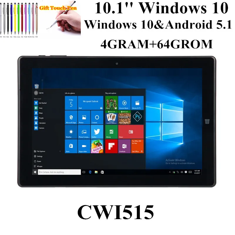 Glavey Tableta de 4GB + 64GB, 10,1 pulgadas, CWI 515, Windows 10 y ...