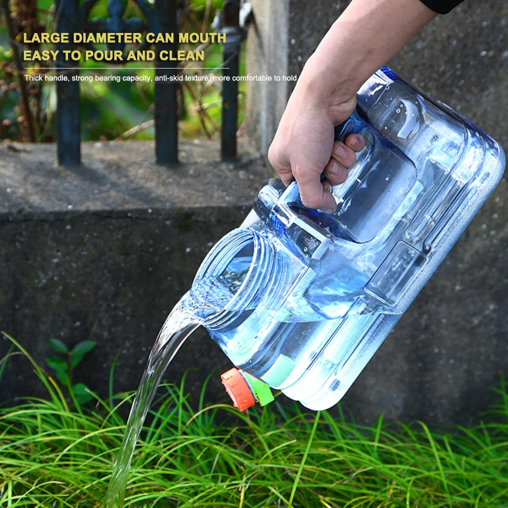 5/7.5/8/10/12/15L Portable Water Bucket Driving Pure Water Tank Container with Faucet For Outdoor Camping Cooking Picnic Hiking water bucket