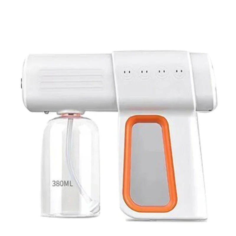 Pistola a Vapore, Pistola a Spruzzo Elettrica, Atomizzatore Nanometrico, Nebulizzatore Multifunzione Wireless, Pistola a Spruzzo Ricaricabile, Nano Spruzzatore, Macchina a Spruzzo (Nero
