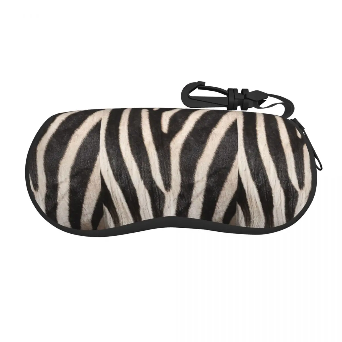 

Zebra Stripes Pattern African Animal Fur Glasses Case Student Zebra Leather Texture Lover Eyewear Protector Eyewear Container