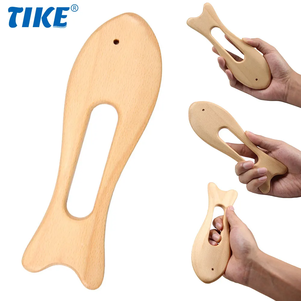 Gua Sha Tools for Physical Therapy Muscle Massage and Body Muscle Relaxing- Wood Therapy Release Back, Legs, Neck, Shoulder Pain