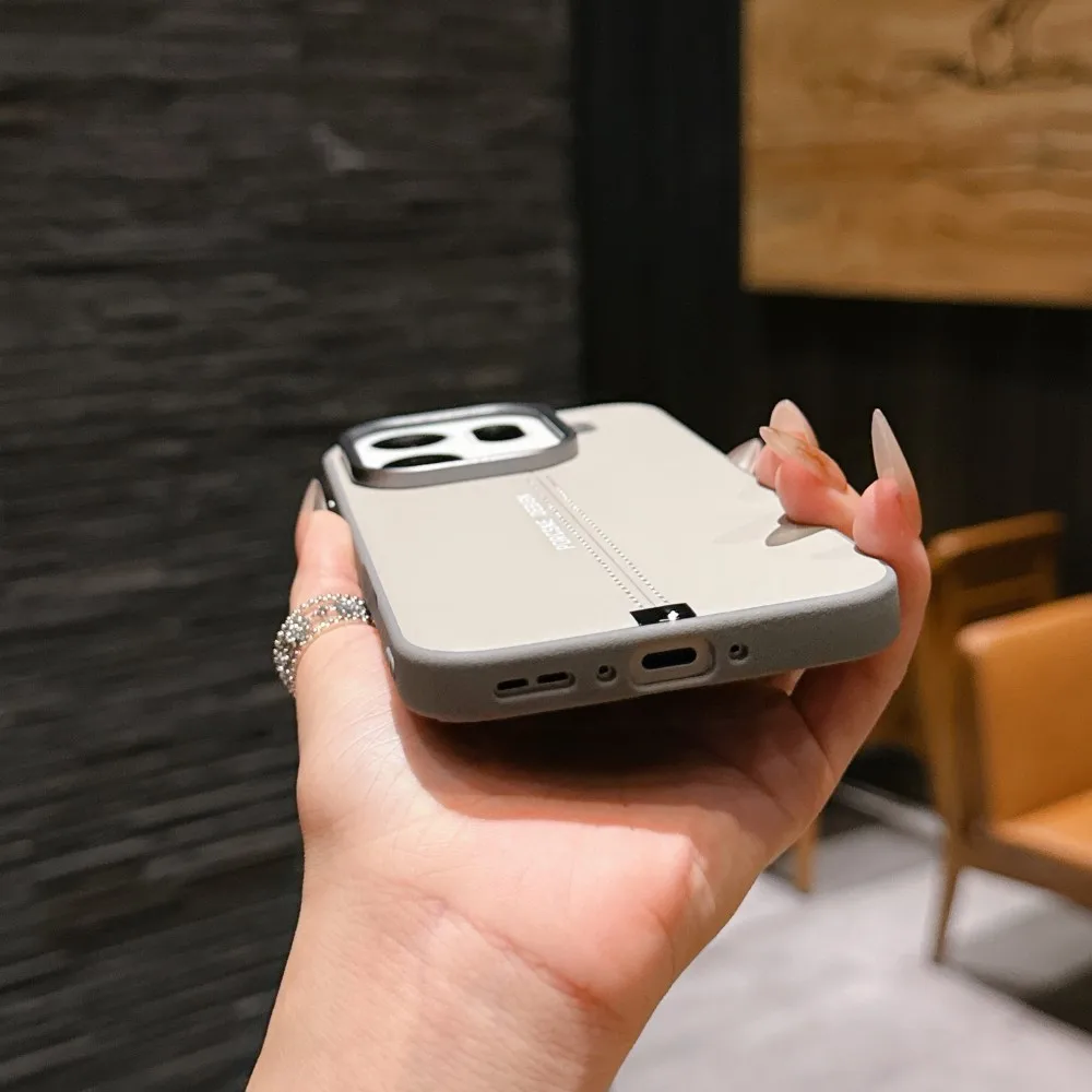 Luxury PU Leather Magnetic Wireless Charging Protective Back Cover Case