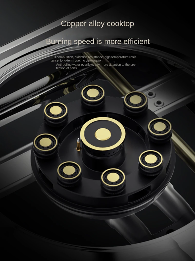Gas Stove Single Stove Household Desktop Liquefied Petroleum Gas Natural Fierce Fire Stainless Steel