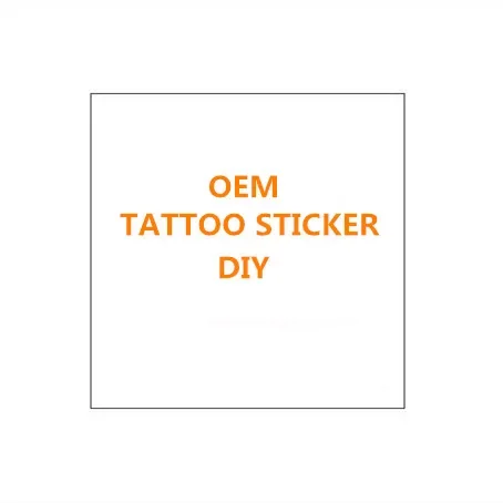 

Customized Waterproof Temporary Tattoo Sticker DIY Personal Flash Tatoo Fake Tattoos Make Your Own Designed Tattoo