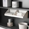 1PC PP Bathroom Wall Mounted Organizer Expanded Space Categorized Organizer Boxes Band-Aid Cosmetic Jewelry Box 3