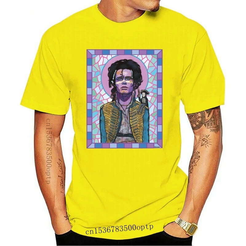Adam Ant New Wave Saints Series Regular S - 3Xl T-Shirt Nera Per T-Shirt Da Uomo A Maniche Corte Da Uomo