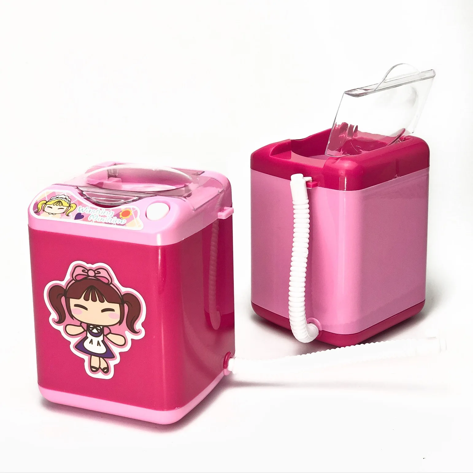 Cleaning Toys Children Pretend Play Toys Washing Machine Toy Mini Electric Makeup Brush Cleaner Automatic Cleaning Coffee Mixer Play Home Toy