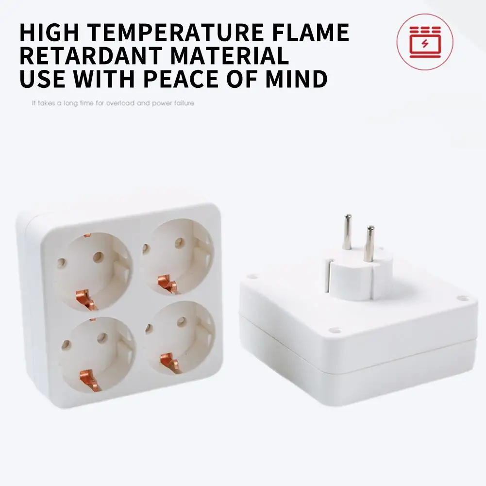 European Type Conversion Plug 1 To 2/3/4 Way EU Germany Standard Power Adapter Socket 16A 250V Travel Charging Adapter conversion plug plug conversion socket universal socket adapter power socket adapter power plug adapter