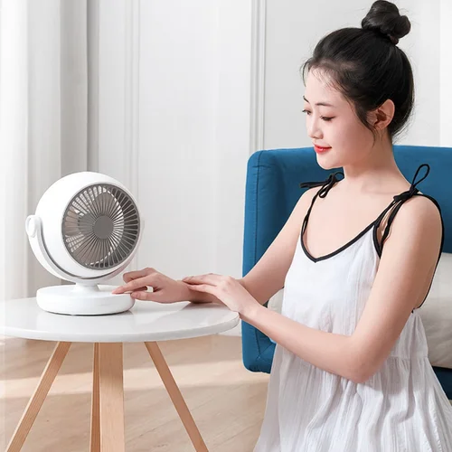 Youpin Xiaoda Feiyue 데스크탑 선풍기, 휴대용 전자 선풍기, 가정용 소형 음소거 공기 순환기, 타이밍 팬, 흔들리는 헤드, C06, C08, 신제품 4