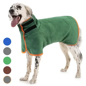 Dog Bathrobe Towel Pet Microfibre Material Fast Drying Super Absorbent Dog Bath for Small Medium Large Dogs and Cats