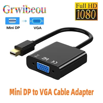 Adattatore cavo Mini DP a VGA Convertitore Mini Thunderbolt a VGA 1080p Mini DisplayPort Display Port per HDTV per MacBook Air Pro