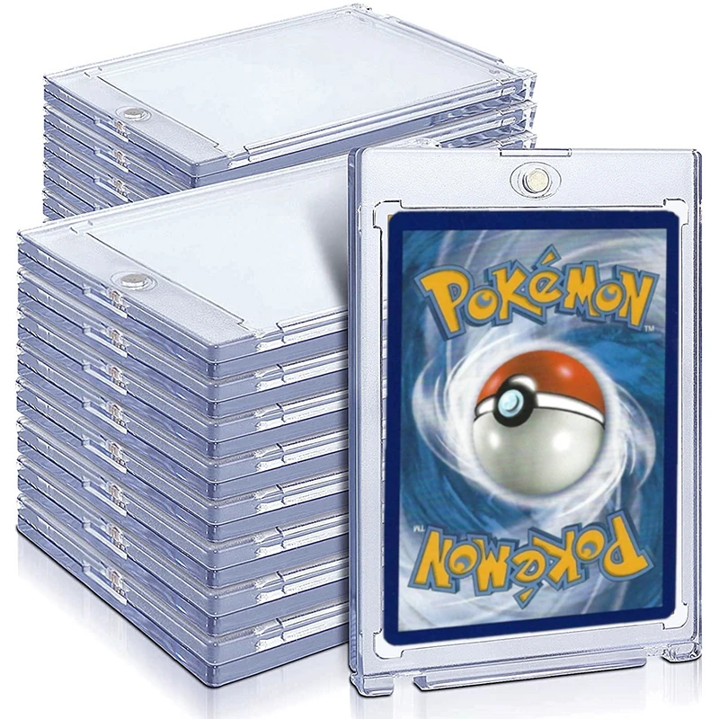 Vies priester Logisch 90X65Mm Pokemon Kaarten Slab Magnetische Zuig Ster Kaart Acryl Mouwen  Plastic Clear Spel Spelen Trading Kids Speelgoed kerstcadeau| | - AliExpress