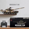Henglong 3938 T-90 Metal Russian Main Battle Tank RC Model Can Launch Simulation Model Crawler Electric Remote Control Toy Car 3