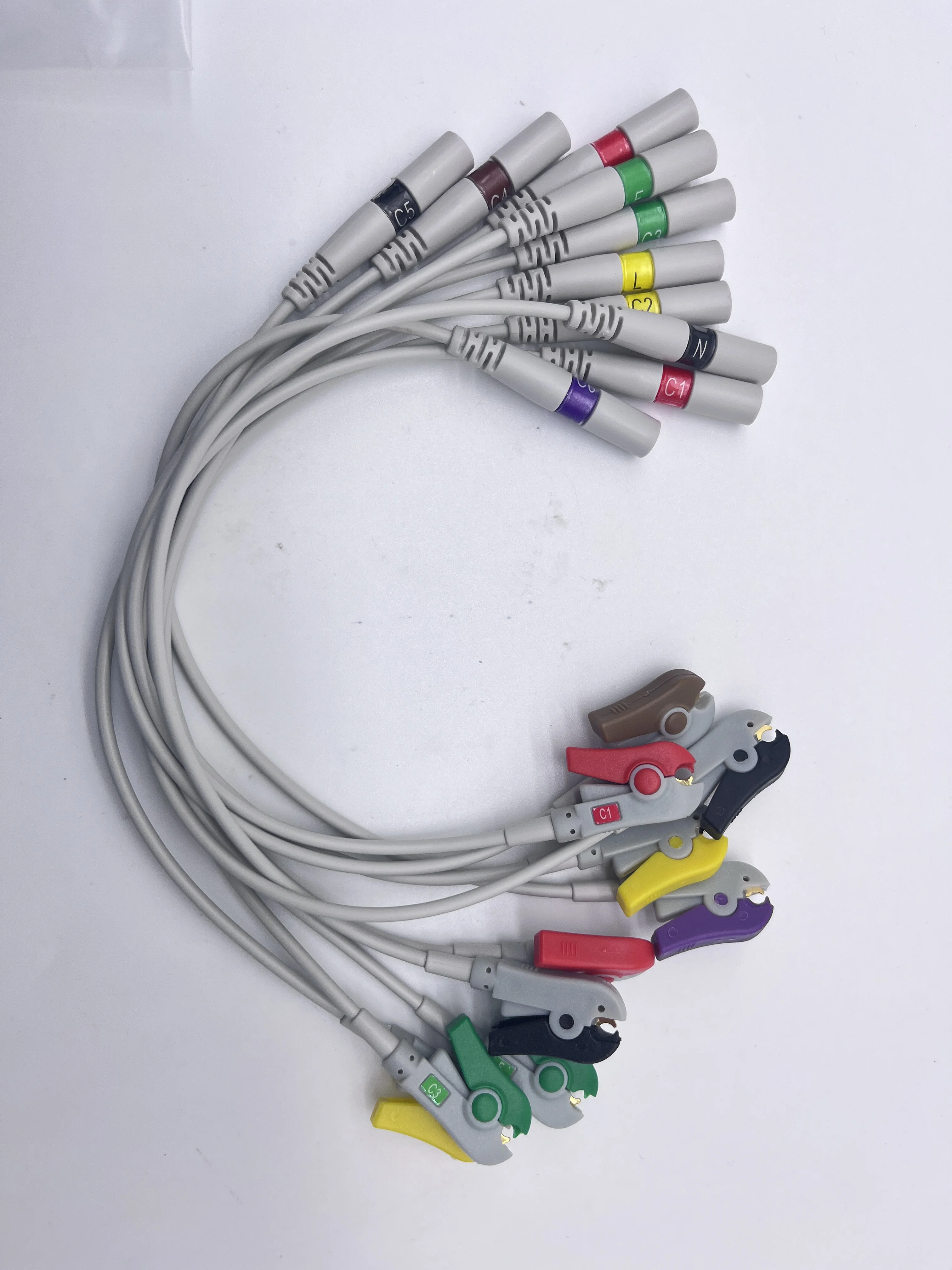 

EKG Adapter Leadwires 4.0 Banana to Clip for EKG Cable End IEC 10pcs per set