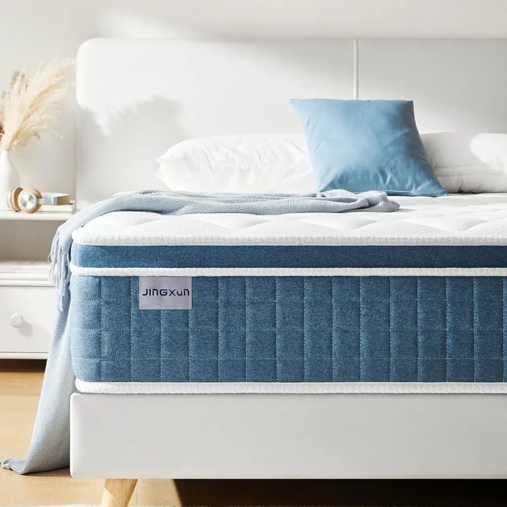 

Full Mattress, 12 Inch Hybrid Mattress with Gel Memory Foam,Motion Isolation Individually Wrapped Pocket Coils Mattress