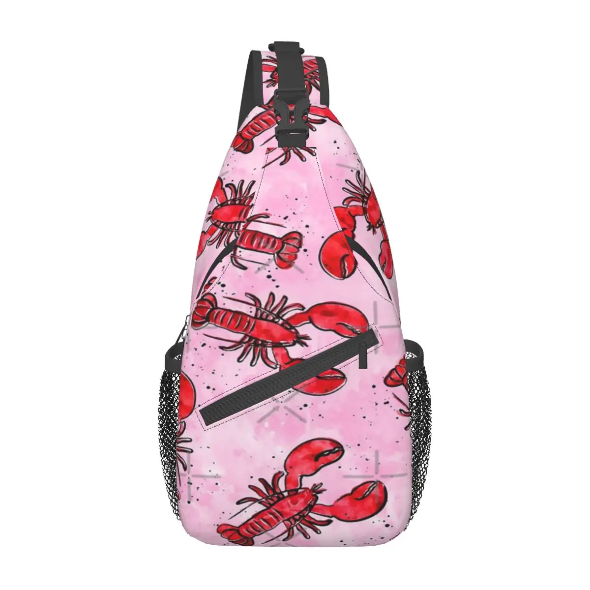 

Lobsters - Ink And Watercolor Chest Bag Modern Portable Gift Nice gift Customizable