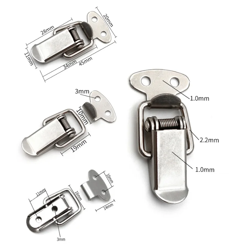 Toggle Latches Spring Loaded Clamp Clip Case Box Latch Catch Toggle Tension Lock Lever Clasp Closures Crate Lock Snap 6PCS toggle latches decorative latches furniture hardware
