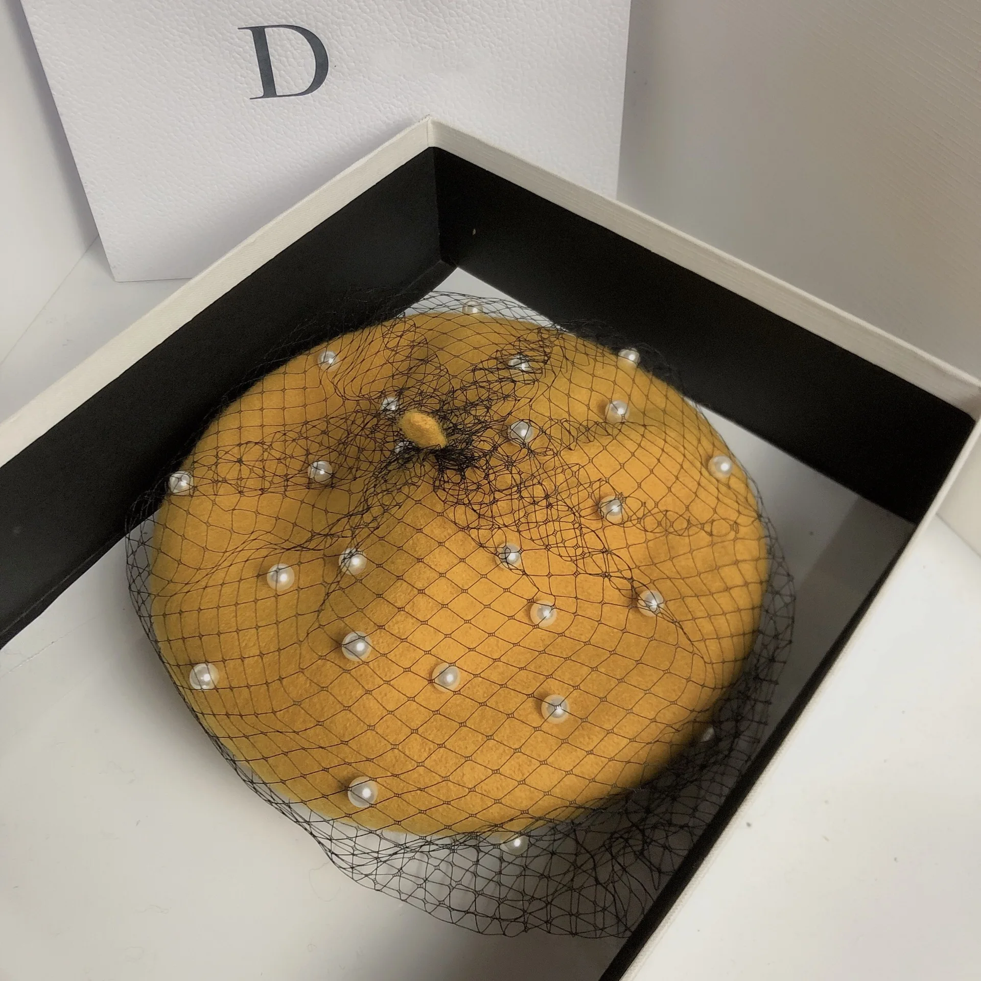 Bérets en maille et laine perlée, à la mode et polyvalents, petit parfum, chapeau de citrouille, chapeau étoile, nouvelle collection automne et hiver
_voghion.com