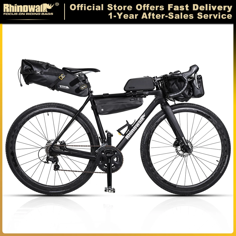 Bicycle Bag ROCKBROS Set Or 1 piece Waterproof Handlebar Pannier Bags Frame Top Tube Bag MTB Saddle Long Distance Cycling