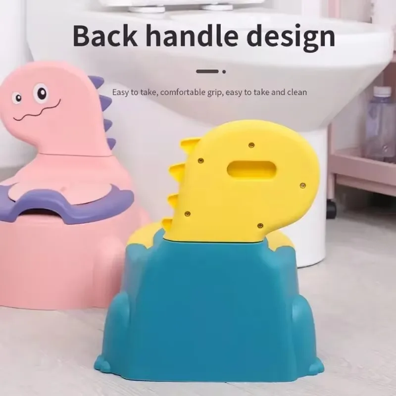 Baby Toilet Seat Cartoon Dinosaur Type Thickening Plastic Child Special Potty Urinals Infant Boys and Girls Toilet Supplies 5